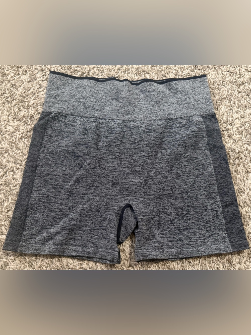 Avia Heather Gray High Rise Performance Knit Shorts